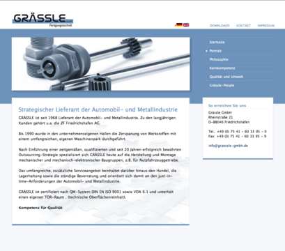 Grässle GmbH Friedrichshafen TYPO3