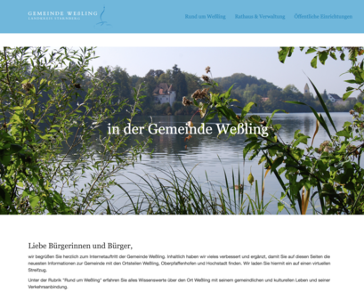 Gemeinde Weßling TYPO3 Webseite