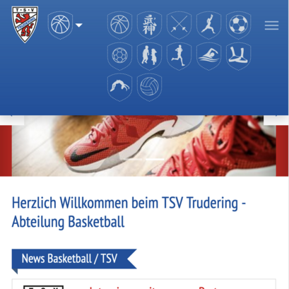 TSV Trudering TYPO3 Webseite