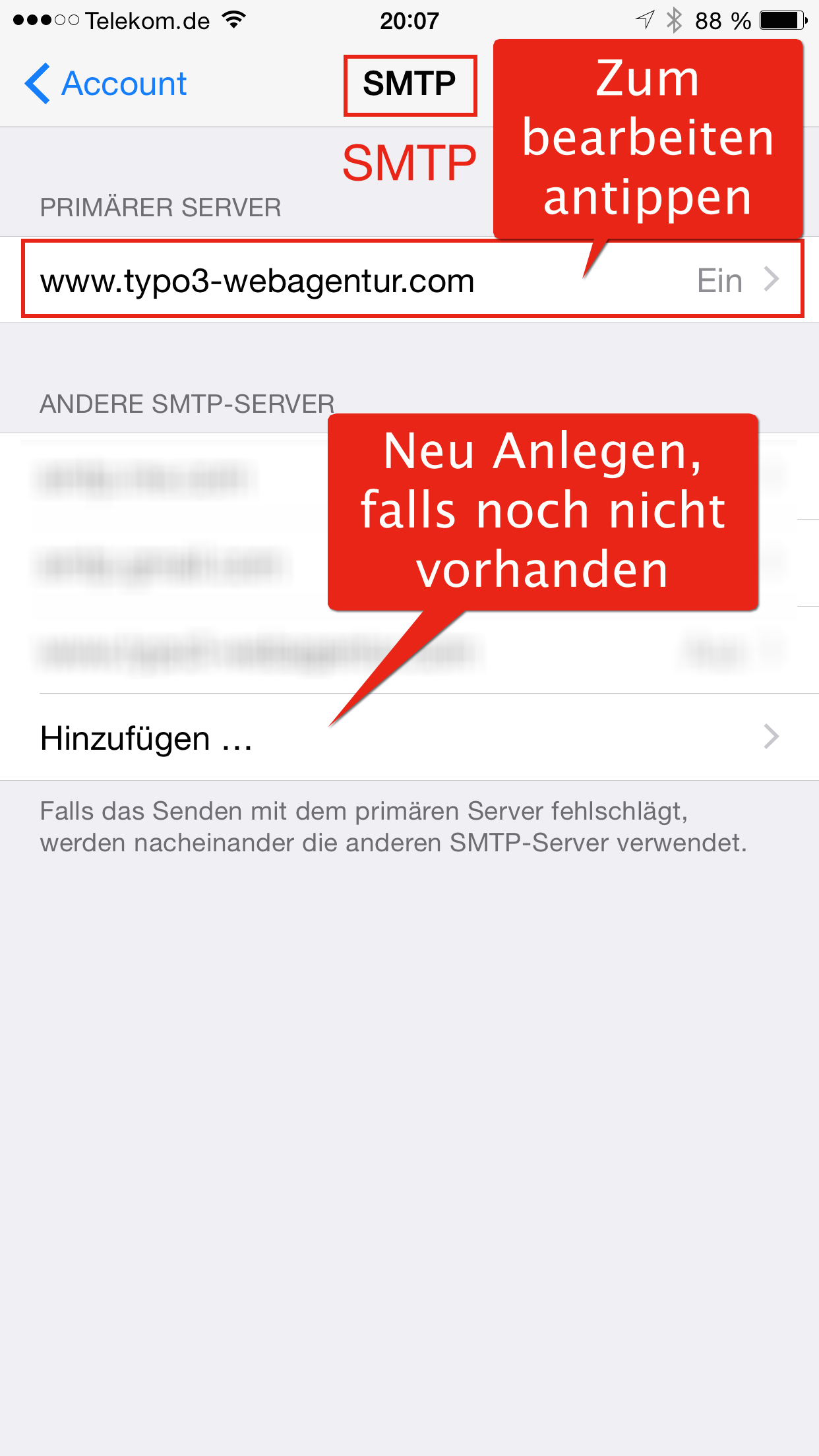 Apple Mail IMAP Konto SMTP Übersicht Apple Mail IMAP Konto SMTP Übersicht